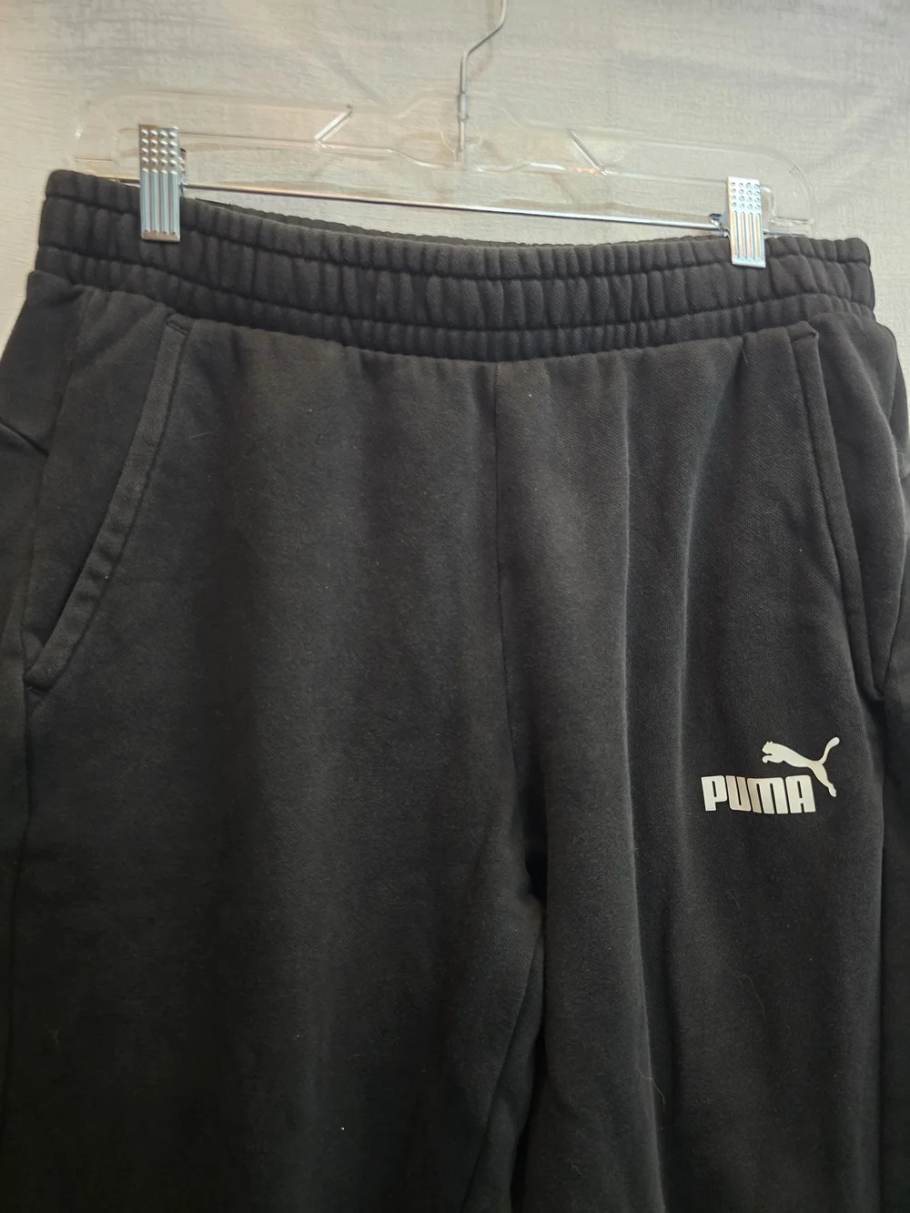 Puma  Black Logo Sweatpants